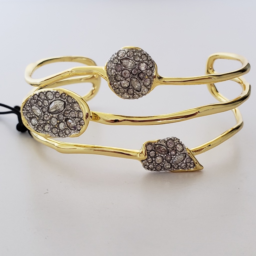ALEXIS BITTAR Solanales Crystal Orbiting Cuff Bracelet
